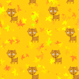 Детский принт на ткани