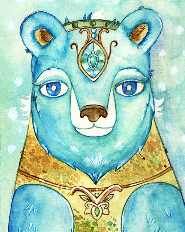 Медведь холма у Голубого озера 