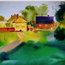 ,,Вечерний променад в г. Резекне,, 