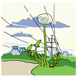 ЛЭП в хорошую погоду