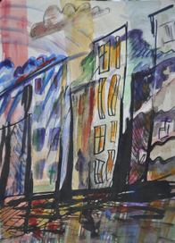 в городе дождь.