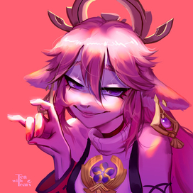 Фанарт Мико Genshin Impact 