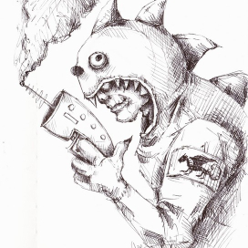 Графический набросок "Дракон"