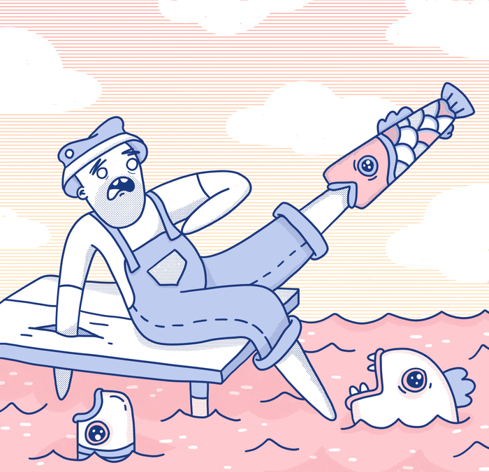 острый рыбак