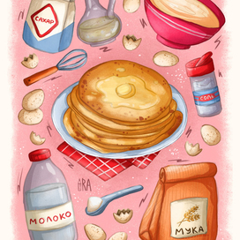 ИНГРИДИЕНТЫ (блинный рецепт)