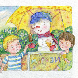 маленький снеговичок