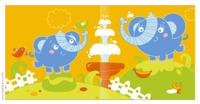 детская книжка для купания "Zoo"