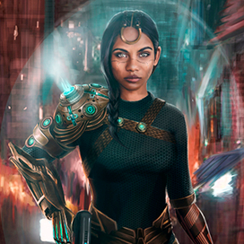 Омега Голд, наемница.