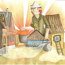 Утро - веселый маляр