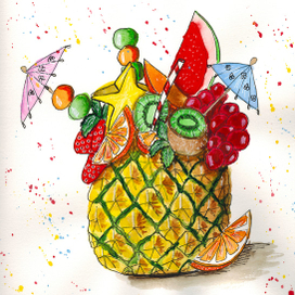 Многофруктовый десерт