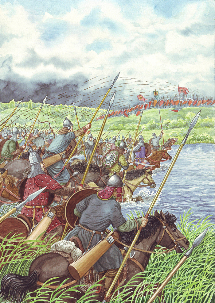 Брод через Вожу.