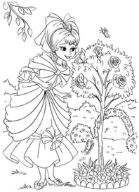 Маленькая принцесса в саду