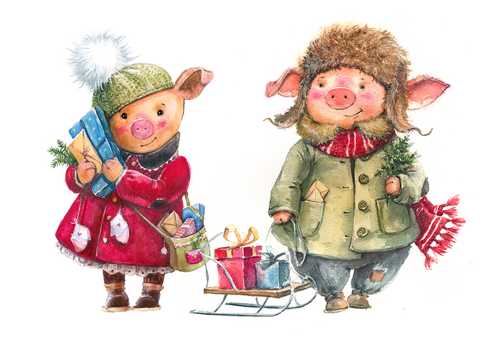 Новогодние свинки