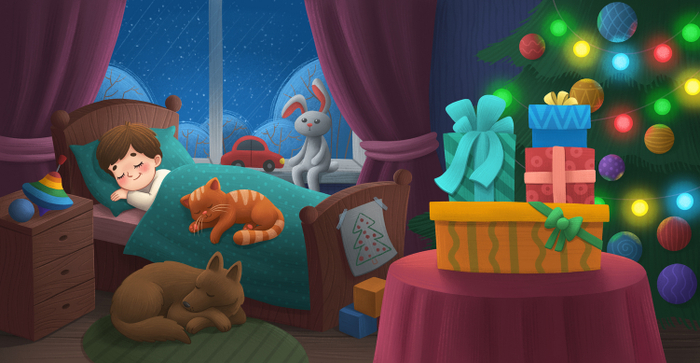 Иллюстрация для книги "Новый год"