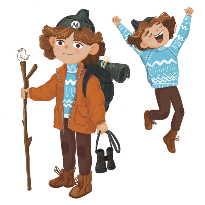 Персонаж мальчик путешественник