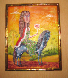 Копия "Дама на синей лошади"