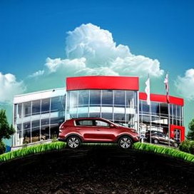 Фантазийная иллюстрация на тему автомобили