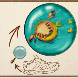 После дождя в кроссовках можно было разводить крабиков с рыбками.