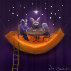 Зайцы играют в карты