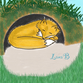 Лисичка в норе