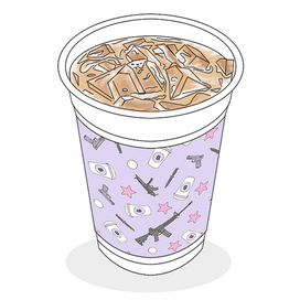 Латте со льдом