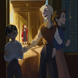 Люси заглядывает в платяной шкаф