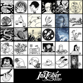 Инктобер 2020 (коллаж)