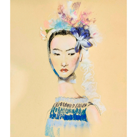 Девушка с цветком