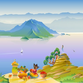 Иллюстрация. на Бухтарме