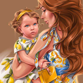 Sicily Mom and daughter