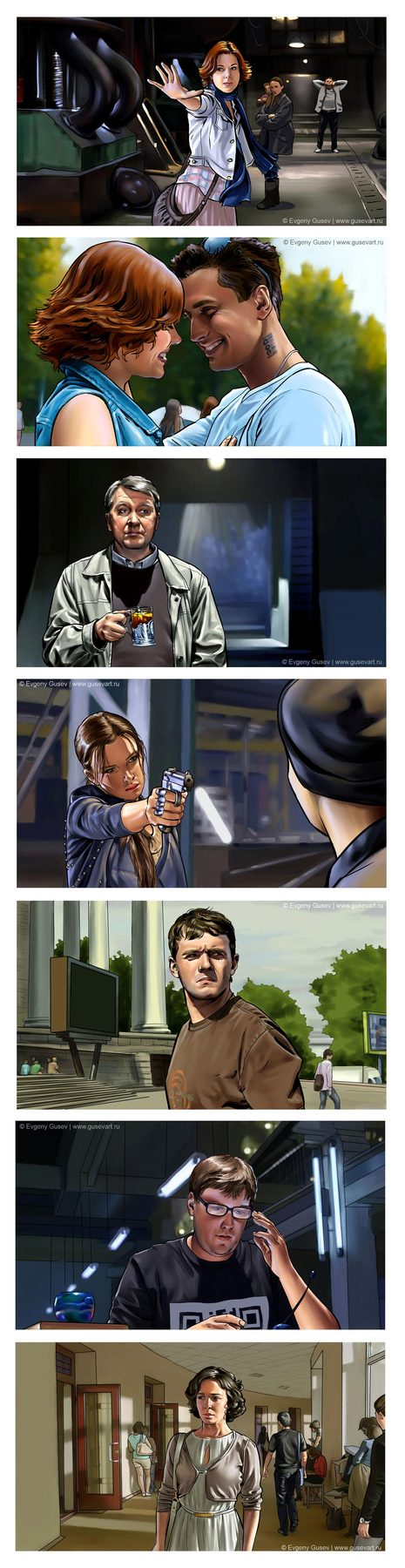 Комикс-титры для сериала "тёмный мир. Равновесие". СТС