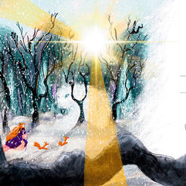 авторская новогодняя открытка