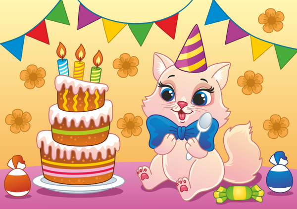 Котик. Аппликация со стразами