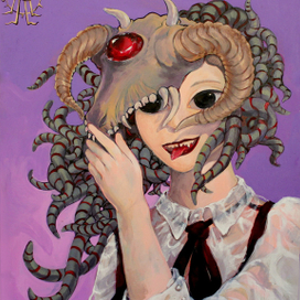 Горгона с черными глазами