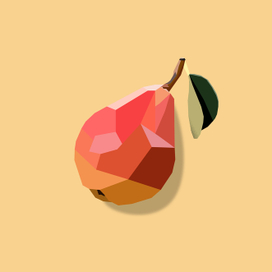 Векторная иллюстрация. Груша.