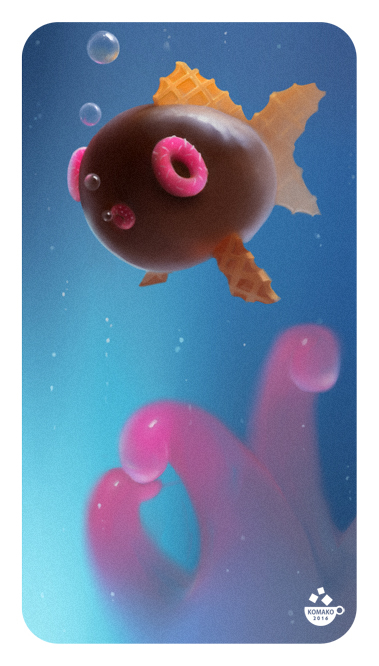 а у нас чудо рыбка плавает