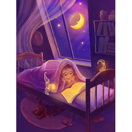 Девочка и книги