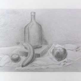 still life with banana