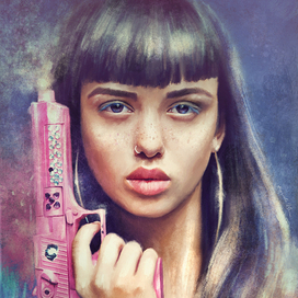 Розовый пистолет