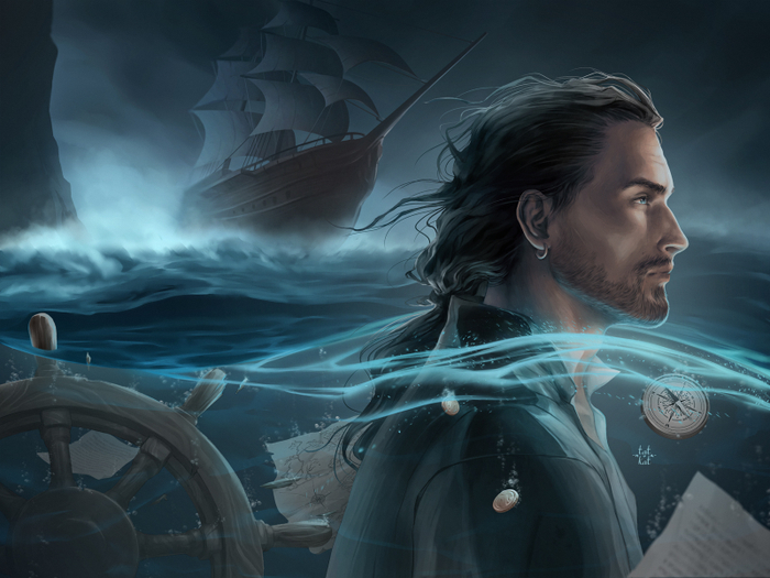 Обложка книги "Проклятый капитан"