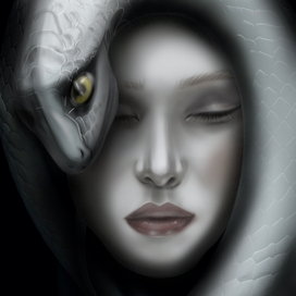 Портрет со змеей 