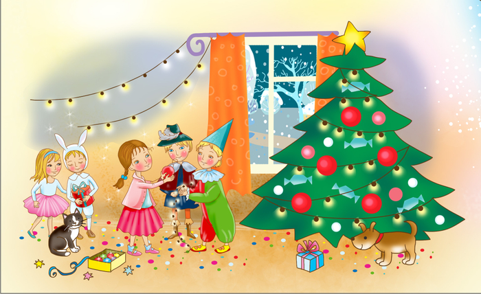 Новогодняя елка в детском саду