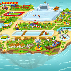 карта парка развлечений Фунтура