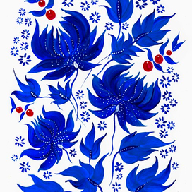 декоративные стилизованные цветы