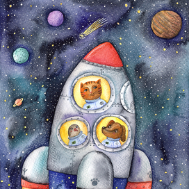 Космонавты