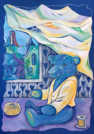 Иллюстрация к " Про девочку Анну, медвежонка Себастьяна и пуговку с солнышком