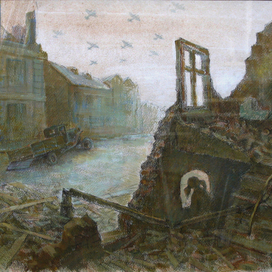 Эскиз к анимационному фильму "Вынужденная посадка"