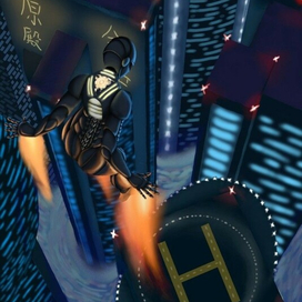 Над красными огоньками 