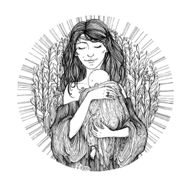 Открытка "День матери", 2015