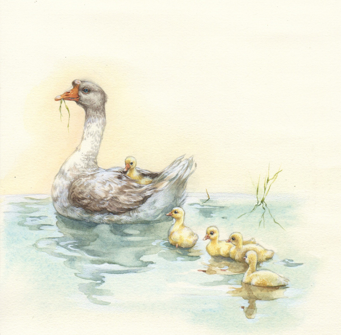 Пятеро гусят...)